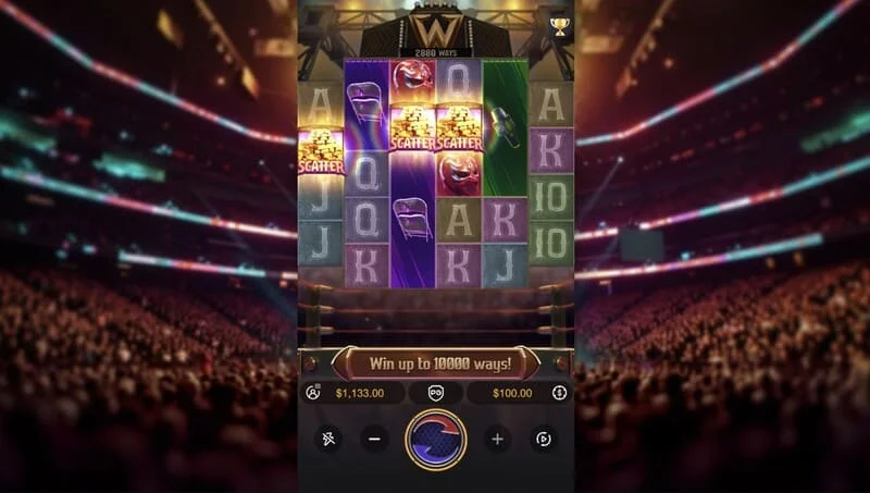 Reel Royale Showdown – neli Scatterit, boonusvooru käivitamine